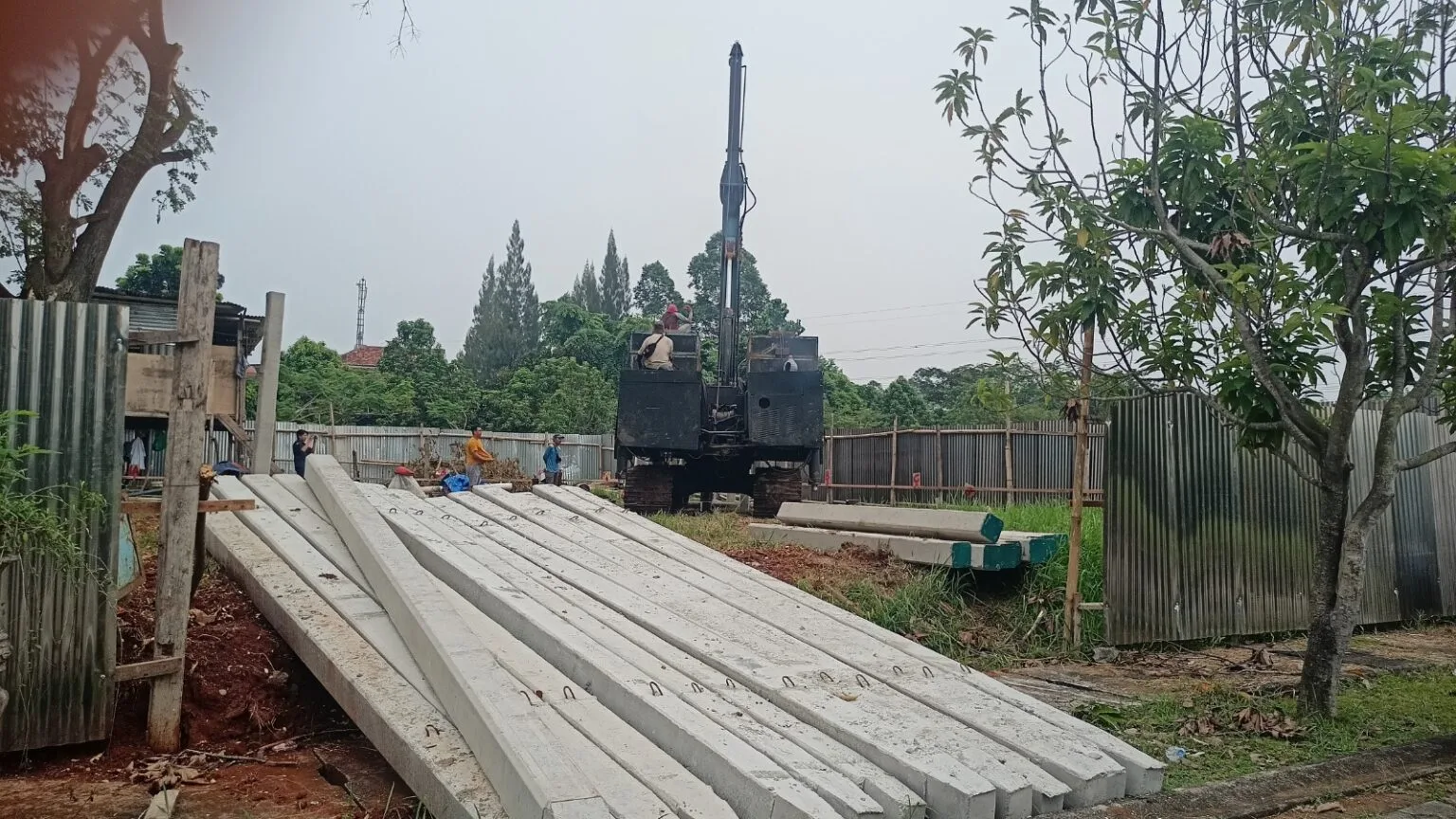 harga jasa pemancangan tiang pancang beton