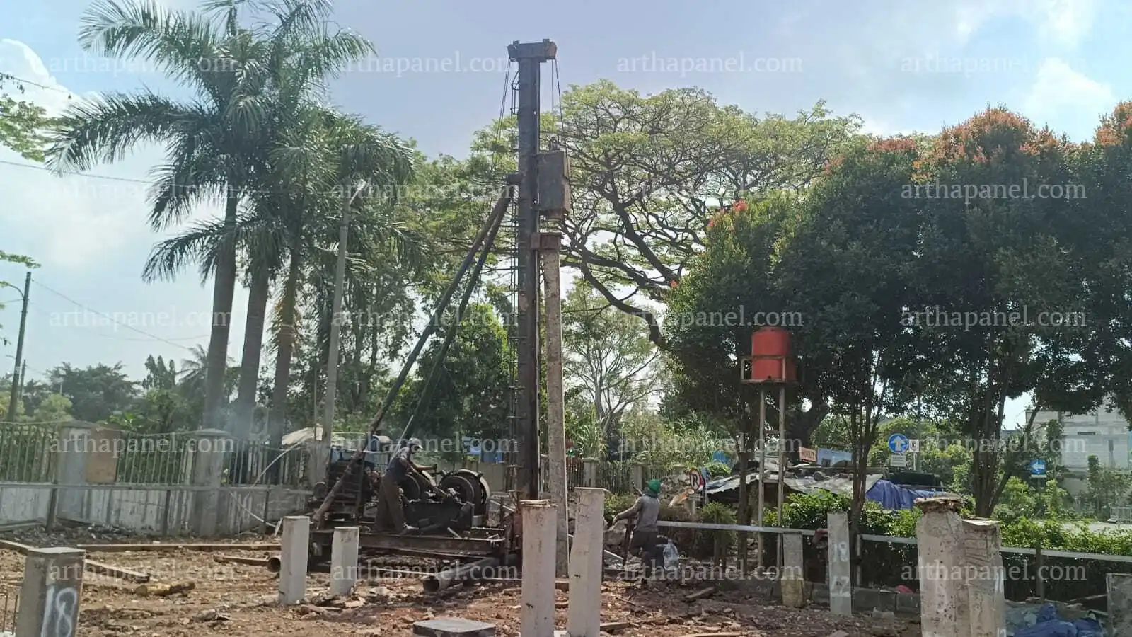 harga sewa alat pancang drop hammer